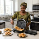 Nunix 4 in 1 Non-Stick Breakfast Sandwich Maker - Image 3
