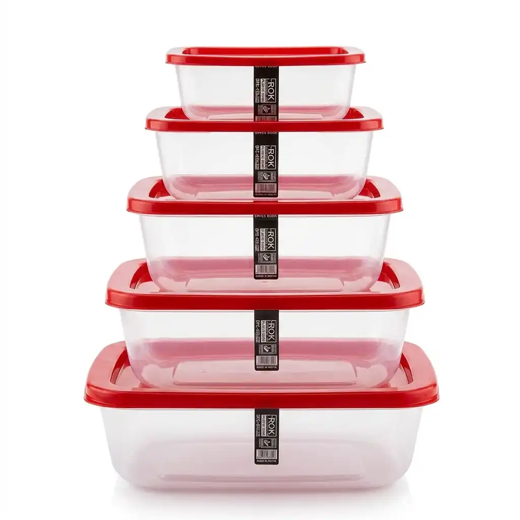 Plastic Storage Containers Set (5 pcs) Plastic Storage Containers Set (5 pcs)