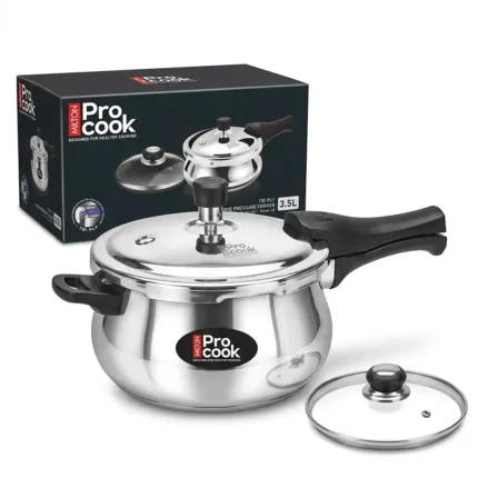 Redberry Milton Tri-Ply Curve Pressure Cooker