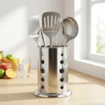Stainless Steel Silver Cutlery Stand - Image 4