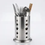 Stainless Steel Silver Cutlery Stand - Image 5