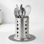 Stainless Steel Silver Cutlery Stand - Image 2