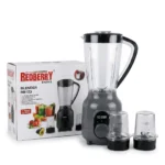 1.5L REDBERRY 3 In 1 Blender RB123 - 300W – Grey
