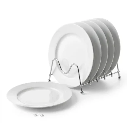 10-Inch Ceramic Dinner Plates Set (6 Pieces)