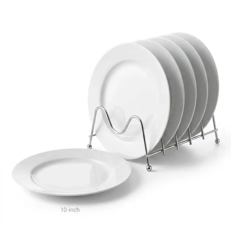 10-Inch Ceramic Dinner Plates Set (6 Pieces)