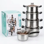 10-Piece JP Aluminum Cookware Set