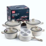 10-Piece REDBERRY Granite Nonstick Cookware Set - Image 10