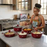 10-Piece Redberry JIO Granite Nonstick Cookware Set