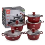 10-Piece Redberry JIO Granite Nonstick Cookware Set