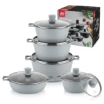 10-Piece Redberry JIO Granite Nonstick Cookware Set