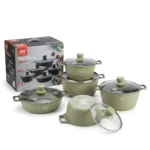 10-Piece Redberry JIO Granite Nonstick Cookware Set