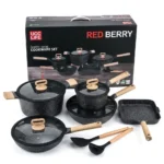10-Piece REDBERRY UCC Life Granite Induction Cookware Set - Image 12