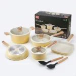 10-Piece REDBERRY UCC Life Granite Induction Cookware Set - Image 7