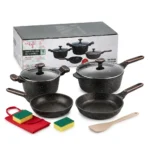 10-Piece REDBERRY UCC LIFE Granite Nonstick Cookware Set