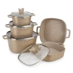 10-Piece Signature Square Granite Die Cast Cookware Set - Image 11