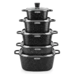 10-Piece Signature Square Granite Die Cast Cookware Set