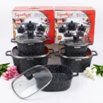 10-Piece Signature Square Granite Die Cast Cookware Set - Image 19