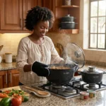 10pcs Edenberg Granite Non-Stick Cookware Set - Image 4