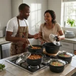 10pcs Edenberg Granite Non-Stick Cookware Set - Image 3