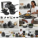 10pcs Edenberg Granite Non-Stick Cookware Set