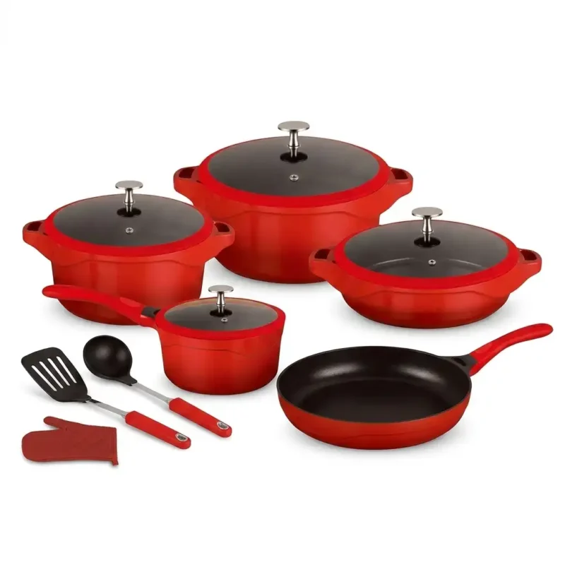 12-Piece Die Cast Nonstick Aluminum Cookware Set