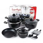 12-Piece Signature Marble Granite Cookware Set