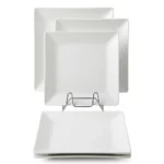 12-Piece Squared Melamine Plates Set - Image 4