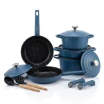 12-Piece UCC Life Blue Aluminum Non-Stick Cookware Set - Image 6