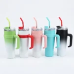 1200ml Stanley Stainless Steel Thermo Cup Straw Mug - Image 12