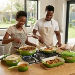 13-Piece Enamel Coated Cast Iron Cookware Set