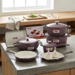 13-Piece Enamel Coated Cast Iron Cookware Set