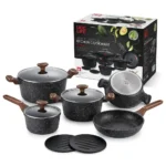 13-Piece Redberry Granite Nonstick Cookware Set