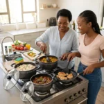14-Piece TC Nonstick Cookware Set with Frying Pan - Image 12
