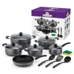 14-Piece TC Nonstick Cookware Set with Frying Pan - Image 10