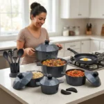 15-Piece Diamond Die Cast Nonstick Cookware Set - Image 6