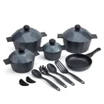 15-Piece Diamond Die Cast Nonstick Cookware Set