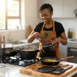 15-Piece Edenberg Ceramic Marble Cookware Set - Image 7