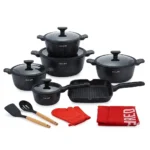 16-Piece REDBERRY UCC LIFE Granite Nonstick Cookware Set - Image 4