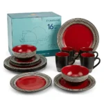 16 Pieces Redberry Stoneware Dinner Set - Image 10