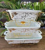 3-Piece Ceramic Food Warmers and Serving Bowls Set - Image 7
