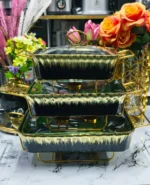 3-Piece Ceramic Food Warmers and Serving Bowls Set - Image 4