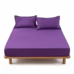 3-Piece Waterproof Fitted Sheet Set ( 6 by 6 ) – Purple, 6 by 6