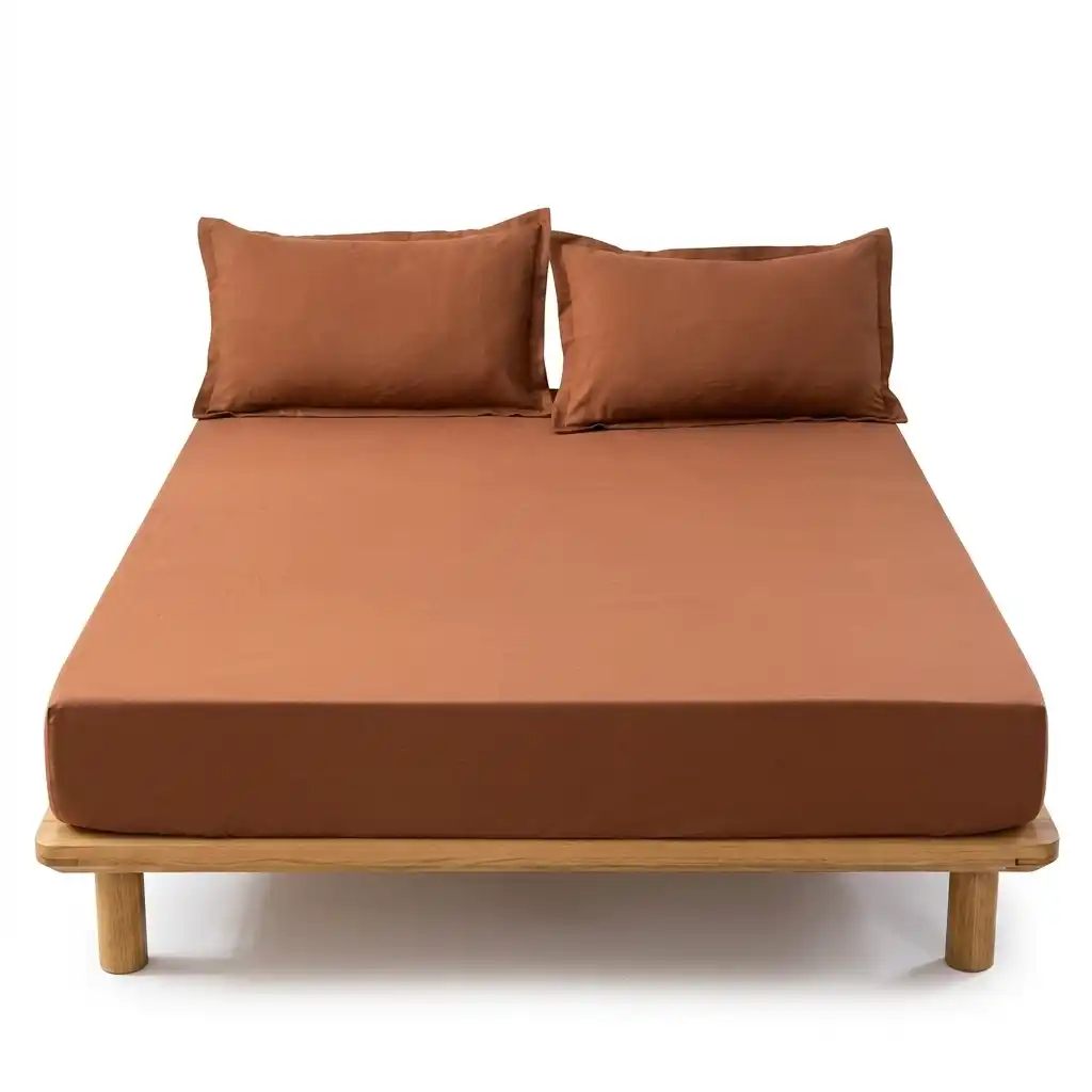 3-Piece Waterproof Fitted Sheet Set ( 6 by 6 ) 3-Piece Waterproof Fitted Sheet Set ( 6 by 6 ) – Brown, 6 by 6