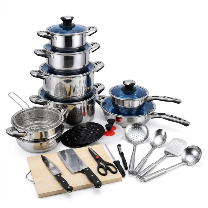 30pcs Marwa German Life Stainless Induction Cookware Set