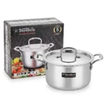 3L REDBERRY Steelica 3 Triply Stainless Steel Casserole – 190mm