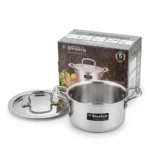 3L REDBERRY Steelica 3 Triply Stainless Steel Casserole – 145mm