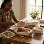 3pcs Signature Rectangle Porcelain Casserole Set - Image 3
