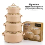 4pcs Signature Coral Hotpot Set 500ml–2000ml