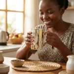 6 pcs Ceramic Gold Mugs Elegant Durable Set - Image 3