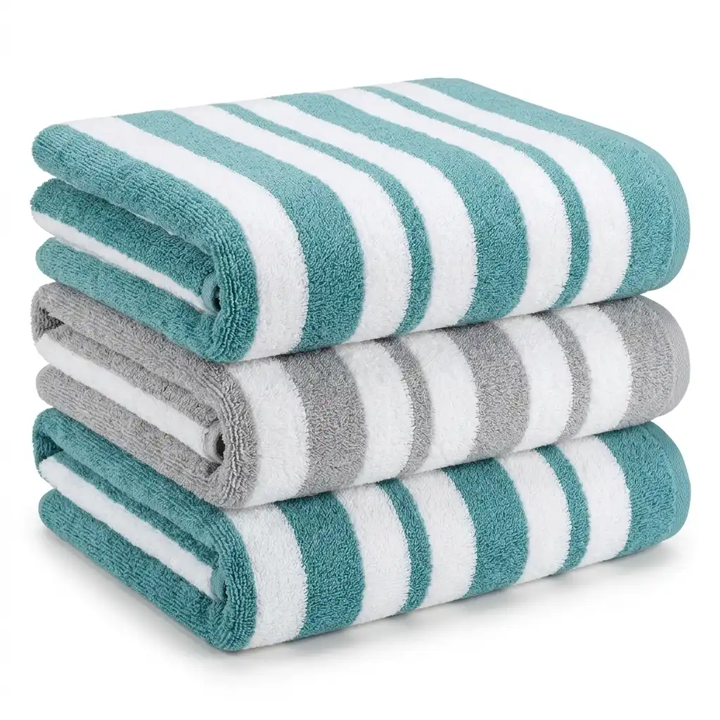80 by 150 Cotton Striped Bath Towel | Smart Enterprise